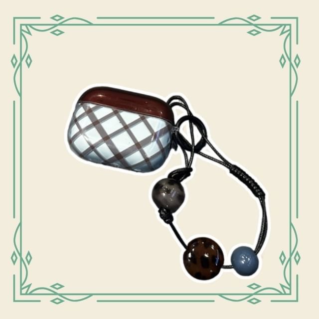 Plaid Apple AirPods / Pro Earphone Case Skin / Strap / Set