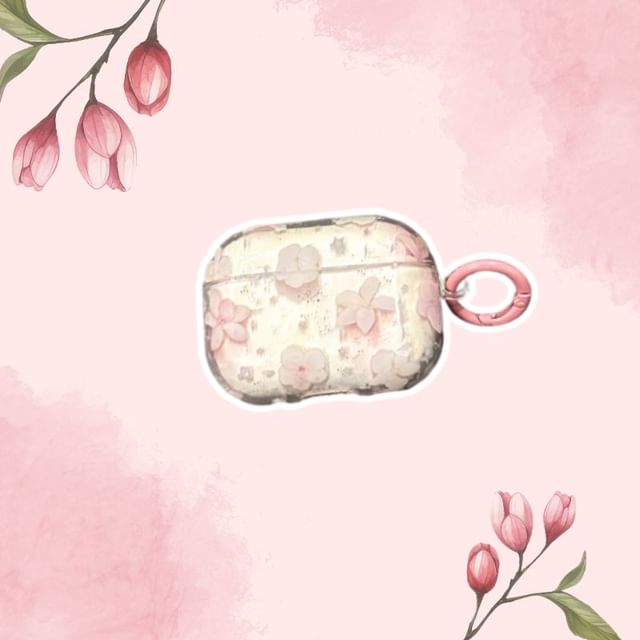 Floral Apple AirPods / Pro Earphone Case Skin / Strap / Set