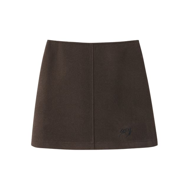 Turtleneck Cable-Knit Sweater & Mini A-Line Skirt