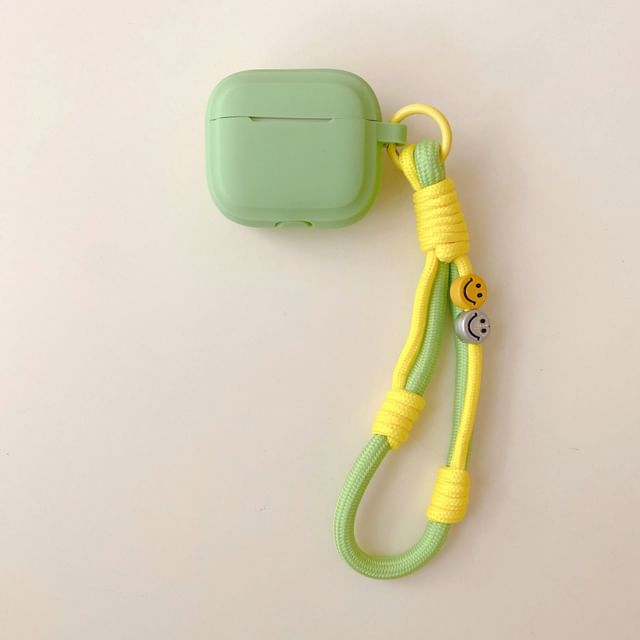 Plain Apple AirPods / Pro Earphone Case Skin with Strap