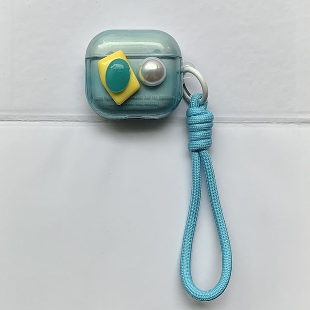 Faux Gemstone Faux Pearl Apple AirPods / Pro Earphone Case Skin / Strap / Set