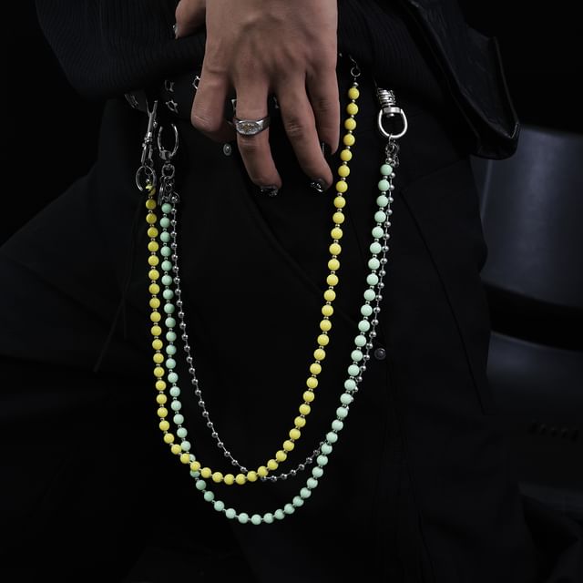 Stainless Steel Beaded Pants Chain (Various Designs)
