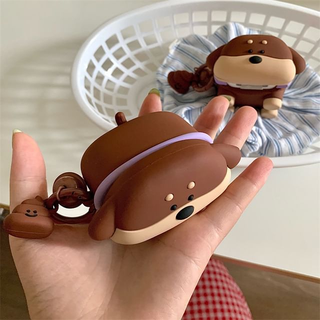 Dog Apple AirPods / Pro Earphone Case Skin with Charm