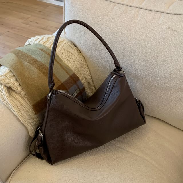 Faux Leather Crossbody Shoulder Bag