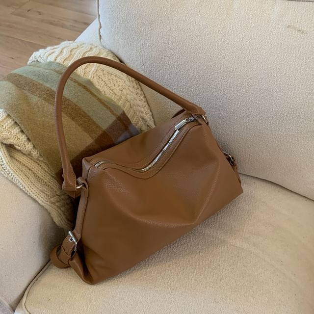 Faux Leather Crossbody Shoulder Bag