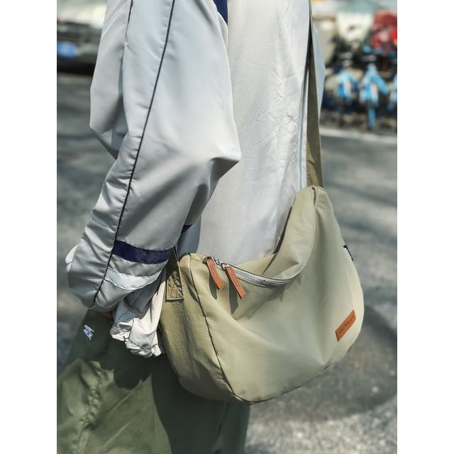 Plain Nylon Crossbody Bag