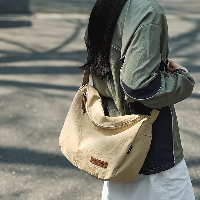Plain Nylon Crossbody Bag