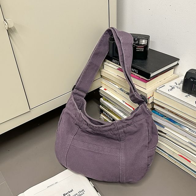 Plain Canvas Crossbody Bag