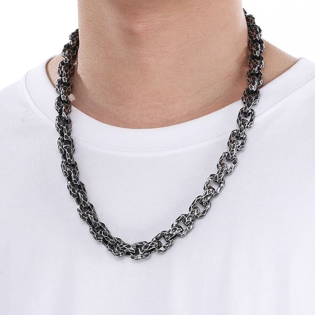 Textured Chunky Chain Necklace