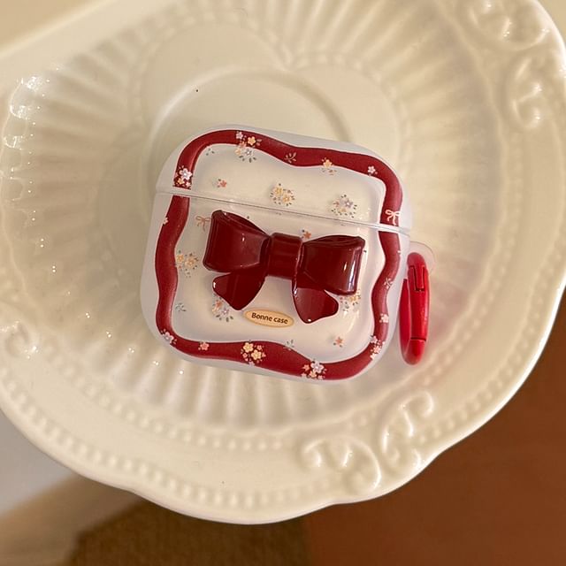 Floral Bow Apple AirPods / Pro Earphone Case Skin