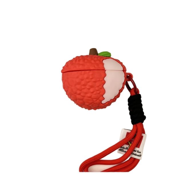 Lychee Apple AirPods / Pro Earphone Case Skin / Strap / Charm / Set