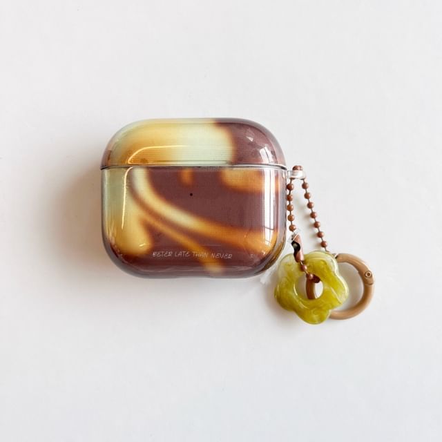 Print Apple AirPods / Pro Earphone Case Skin with Floral Charm