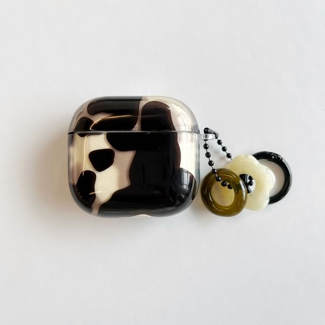 Print Apple AirPods / Pro Earphone Case Skin with Floral Charm