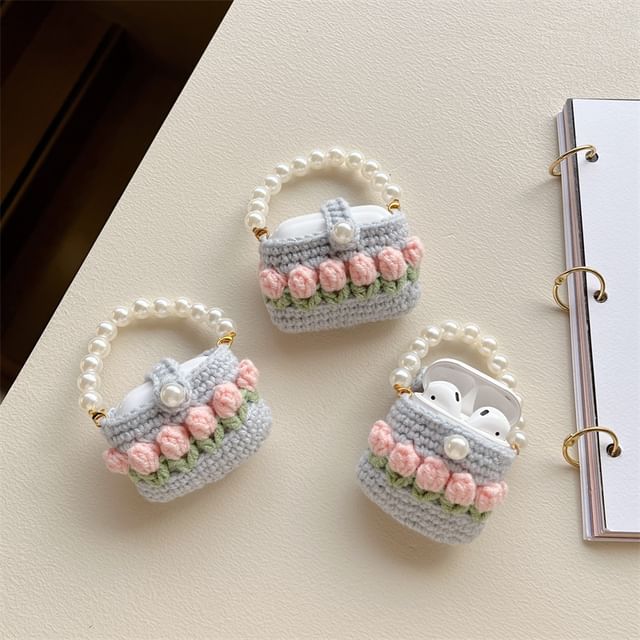 Floral Knit Apple AirPods / Pro Earphone Case Skin