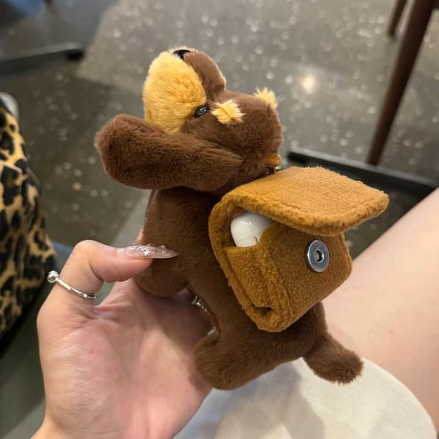 Dog Plush Apple AirPods / Pro Earphone Case Skin / Lanyard / Set