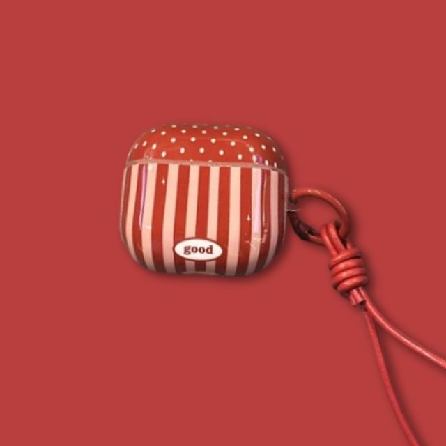 Striped Dotted Apple AirPods / Pro Earphone Case Skin