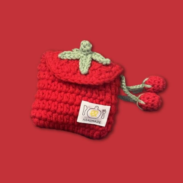 Strawberry Crochet Apple AirPods / Pro Earphone Case Skin