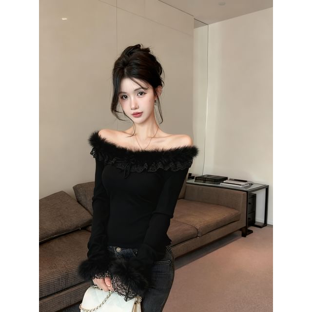 Ribbed Knit V-Neck Crop Top