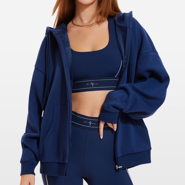 Zip-Up Sports Hoodie