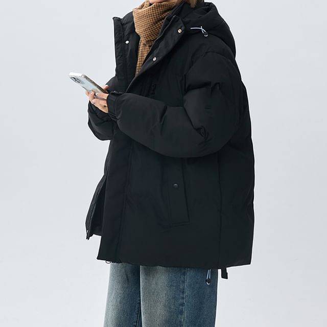 Padded Zip-Up Hoodie
