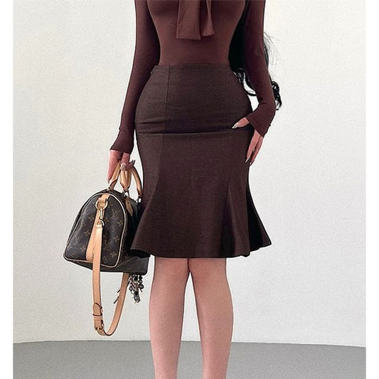 Mermaid Skirt High Waist
