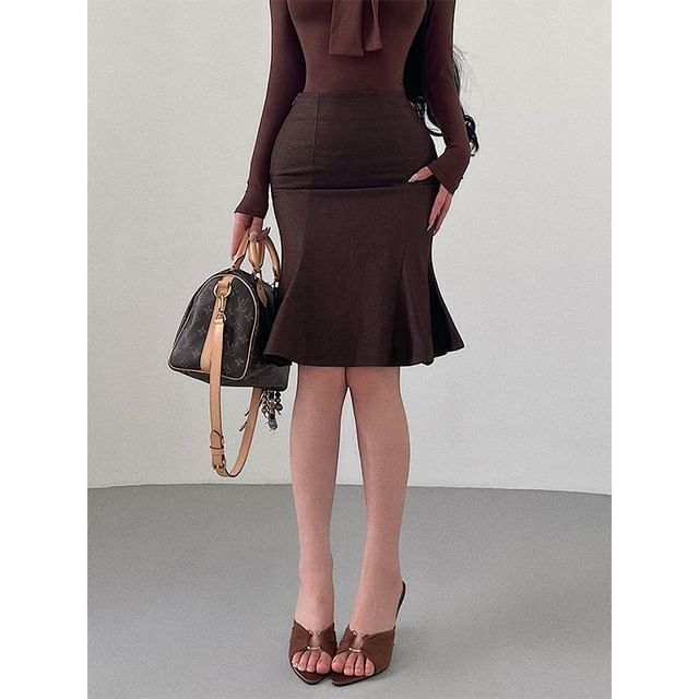 Mermaid Skirt High Waist