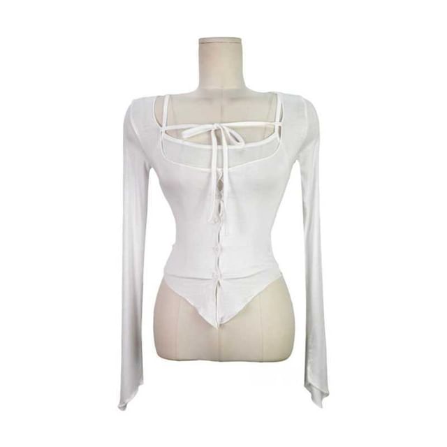 Crop Camisole and Sheer Cardigan Set with Tie Front