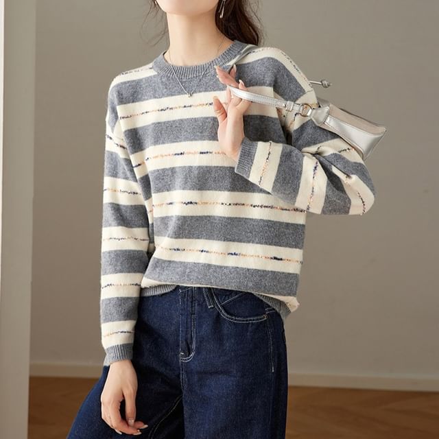 Striped Crewneck Knitwear