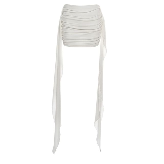 Bodysuit Top and Mini Pencil Skirt Set with Cutouts