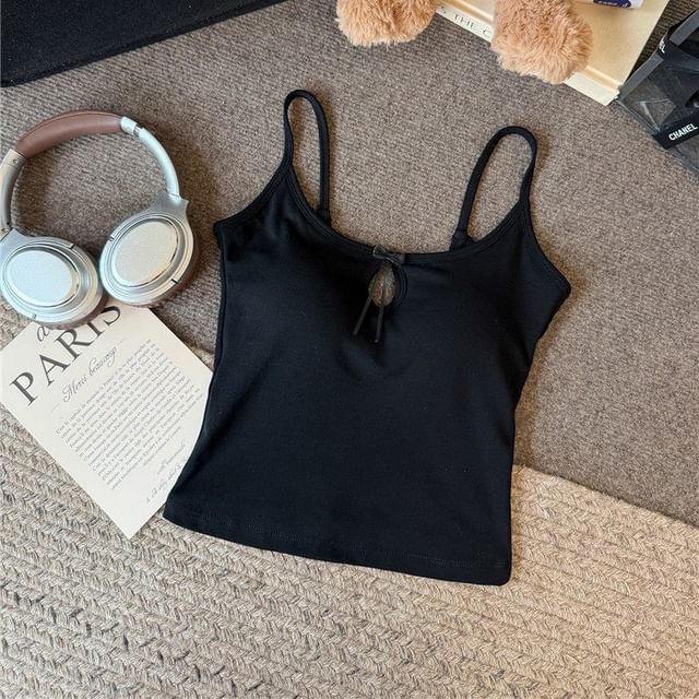 Scoop Neck Camisole with Spaghetti Straps