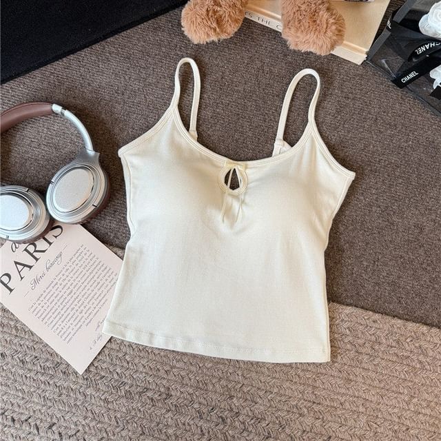 Scoop Neck Camisole with Spaghetti Straps
