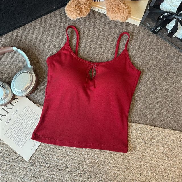 Scoop Neck Camisole with Spaghetti Straps