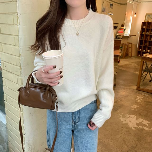Solid Crewneck Sweater