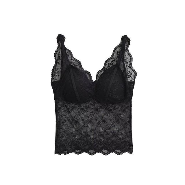 Sleeveless V-Neck Lace Camisole