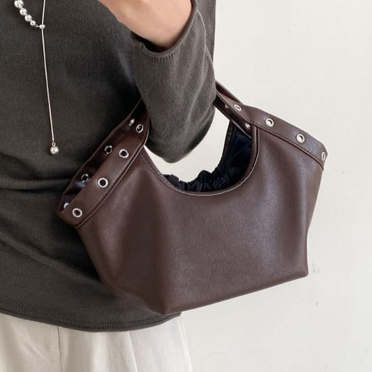 Grommet Crossbody Tote Bag