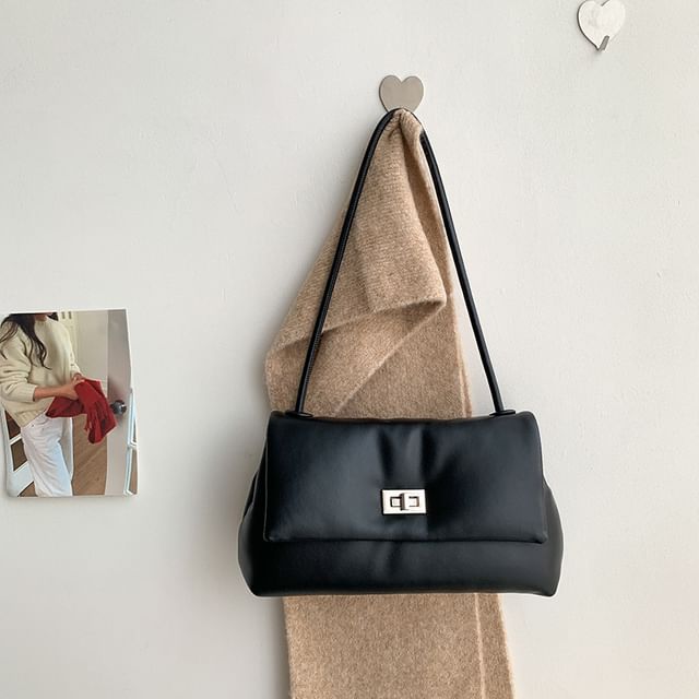 Buckle Flap Shoulder Bag