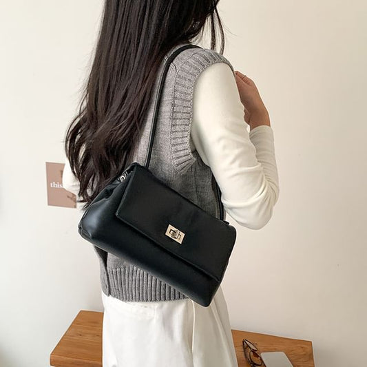 Buckle Flap Shoulder Bag