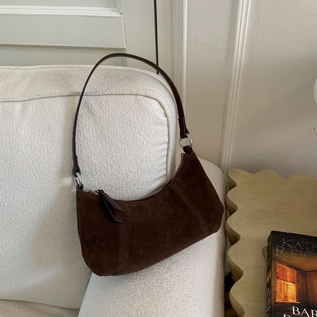 Faux Leather Hobo Bag