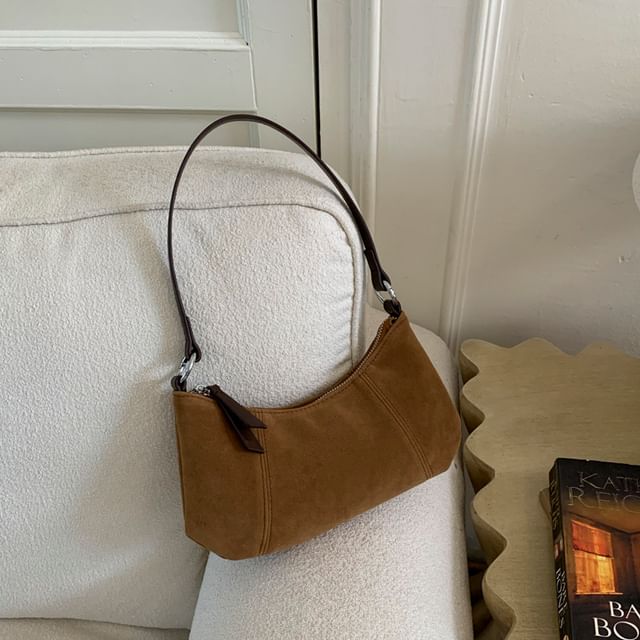 Faux Leather Hobo Bag