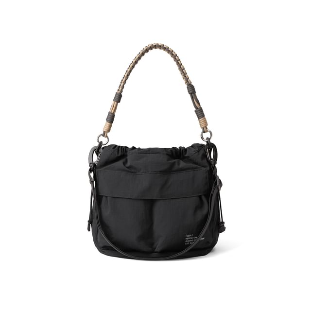 Nylon Drawstring Travel Bucket Bag