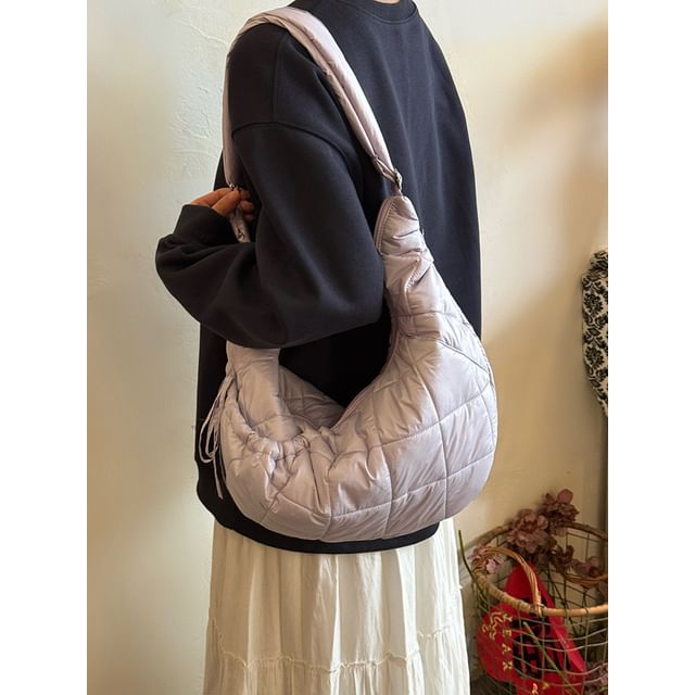 Quilted Fabric Shoulder Bag