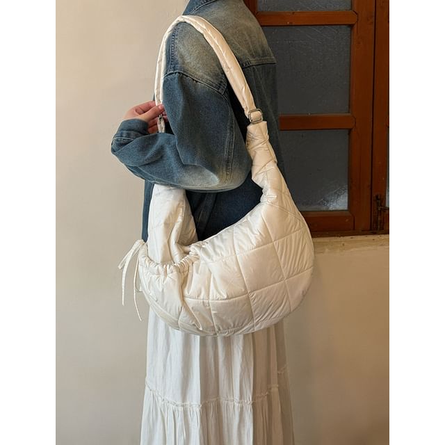 Quilted Fabric Shoulder Bag