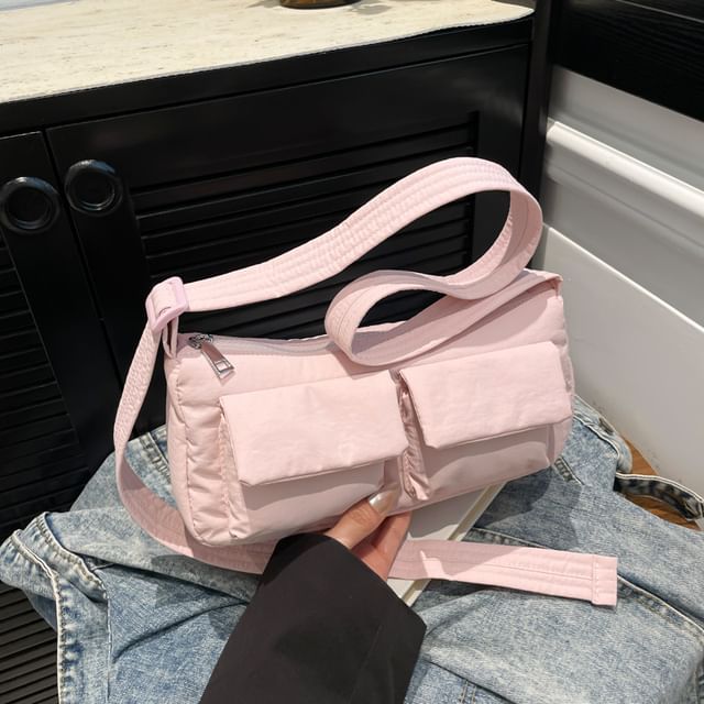 Textile Plain Shoulder Bag