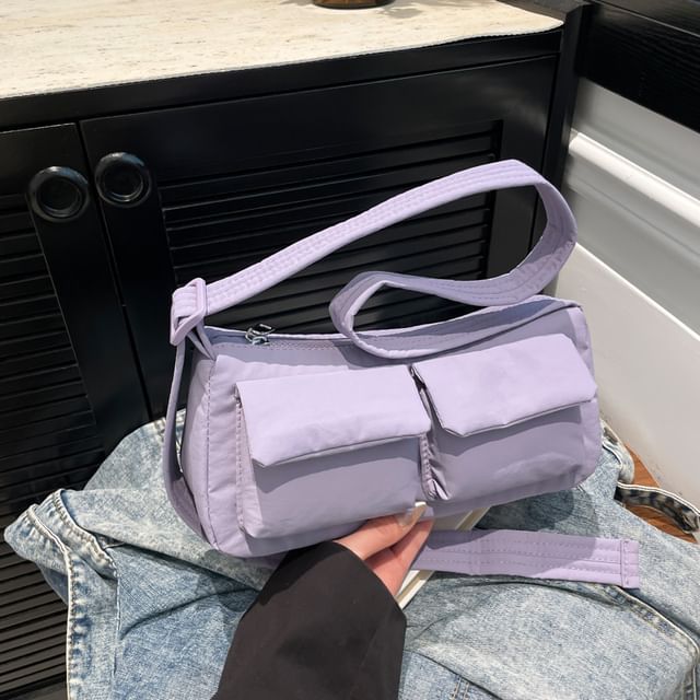 Textile Plain Shoulder Bag