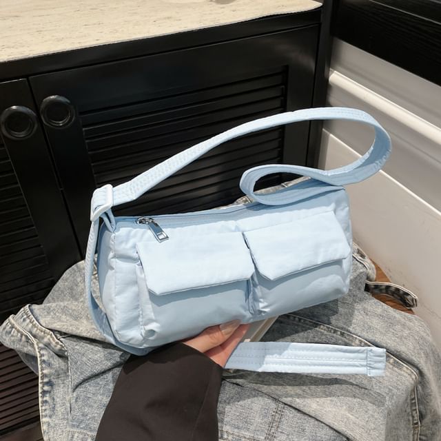 Textile Plain Shoulder Bag