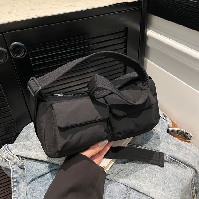 Textile Plain Shoulder Bag