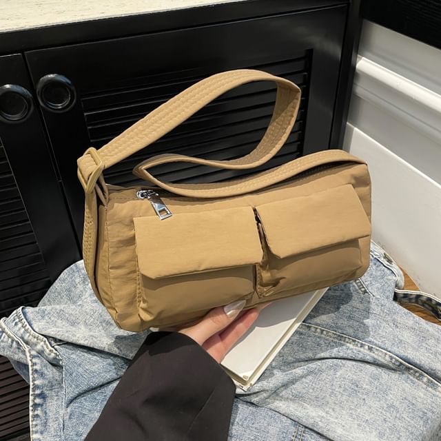 Textile Plain Shoulder Bag