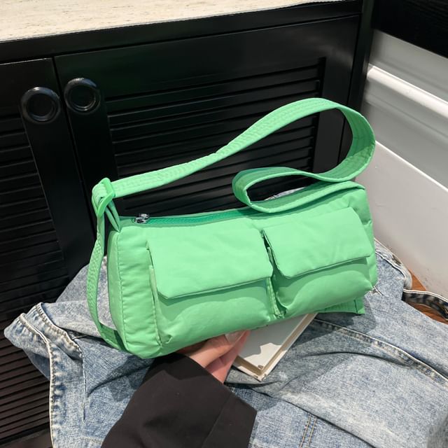 Textile Plain Shoulder Bag