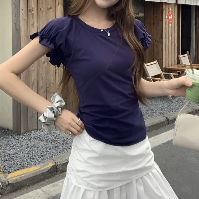 Crewneck Top & Maxi A-Line Skirt Set - Altfashion Shop