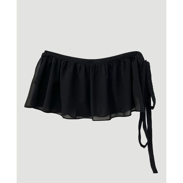 Wrap Mini Skirt with Tie Detail - Altfashion Shop